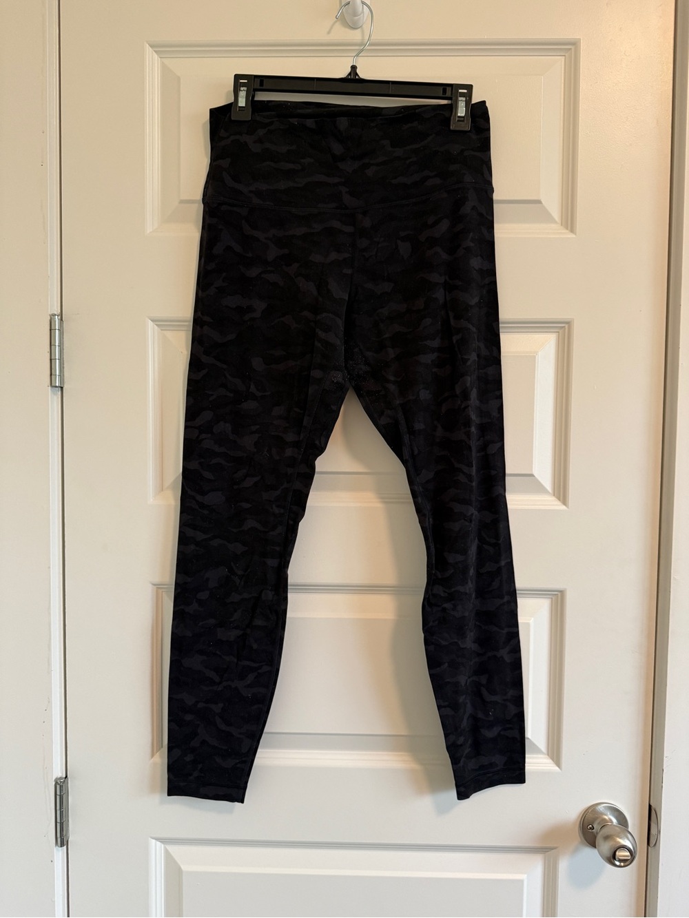 Lululemon High-Waist Black Camo Leggings
